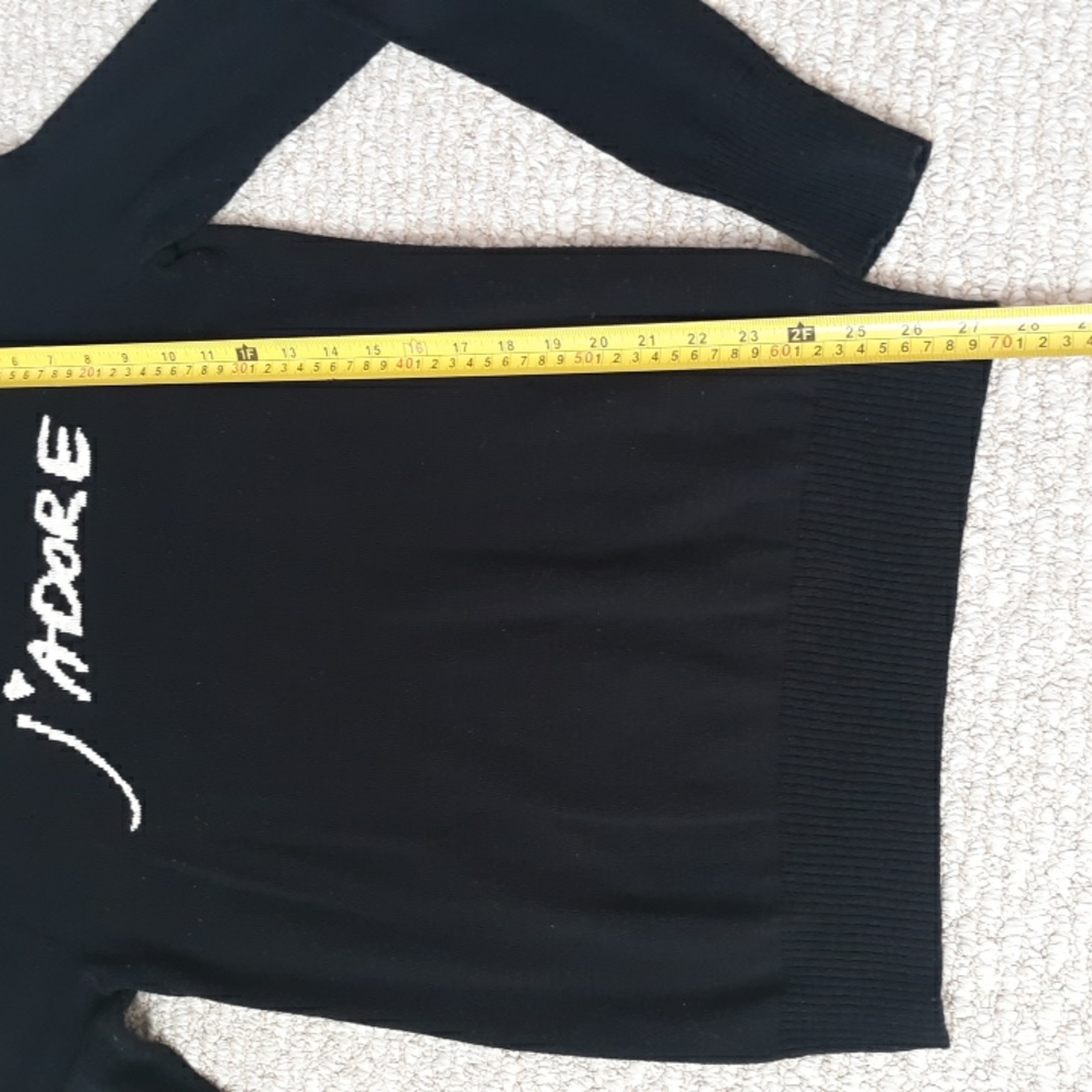 Mossimo Black J'ADORE Sweater Size Small - Picture 9 of 13